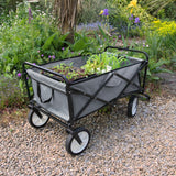 Foldable Garden Cart Grey