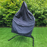 Hanging Rattan Egg Chairs x 2 - Grey