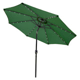 Green 2.7m LED Tilt Parasol