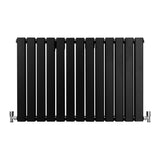 Designer Flat Panel Radiators Matt Black 600mm x 910mm