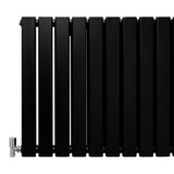 Designer Flat Panel Radiators Matt Black 600mm x 910mm