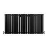 Designer Flat Panel Radiators Matt Black 600mm x 1190mm