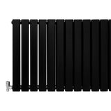 Designer Flat Panel Radiators Matt Black 600mm x 1190mm