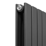 Designer Flat Panel Radiators Anthracite Grey 1600mm x 280mm