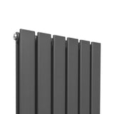 Designer Flat Panel Radiators Anthracite Grey 1600mm x 420mm