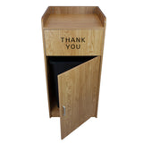 Light Oak Wooden Litter Bin & Tray Stand