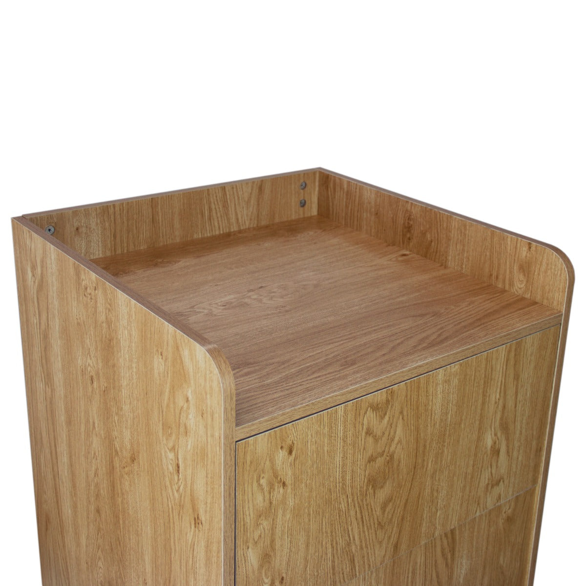 Light Oak Wooden Litter Bin & Tray Stand