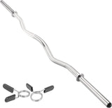 Body Revolution 1.2m EZ Barbell Bar with Spring Collars