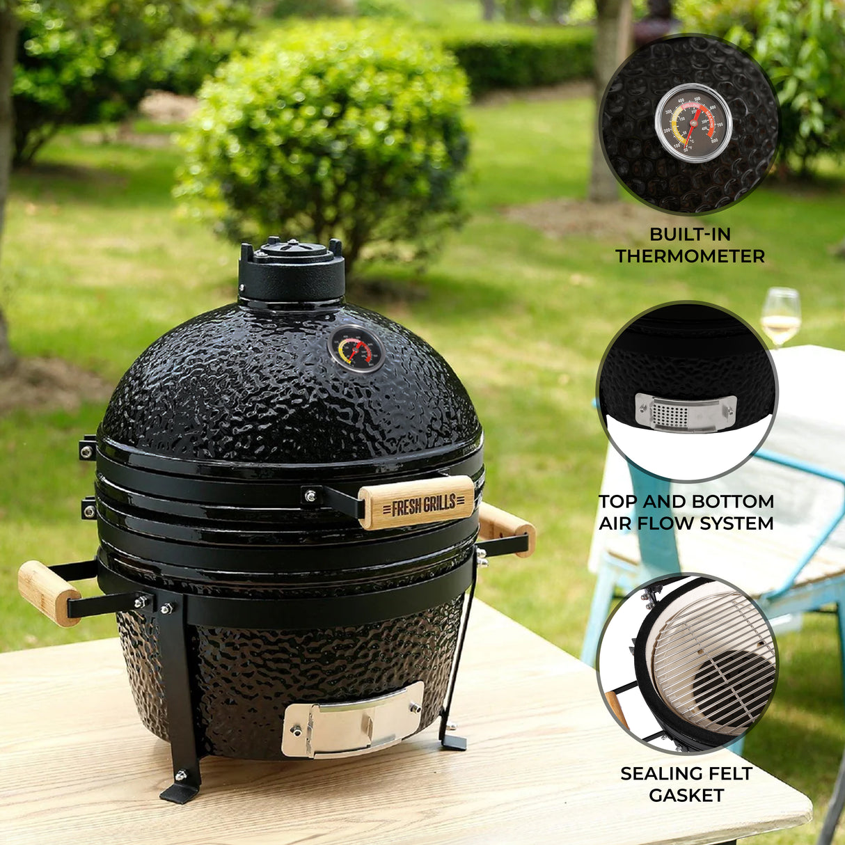 Fresh Grills 16” Kamado BBQ Oven