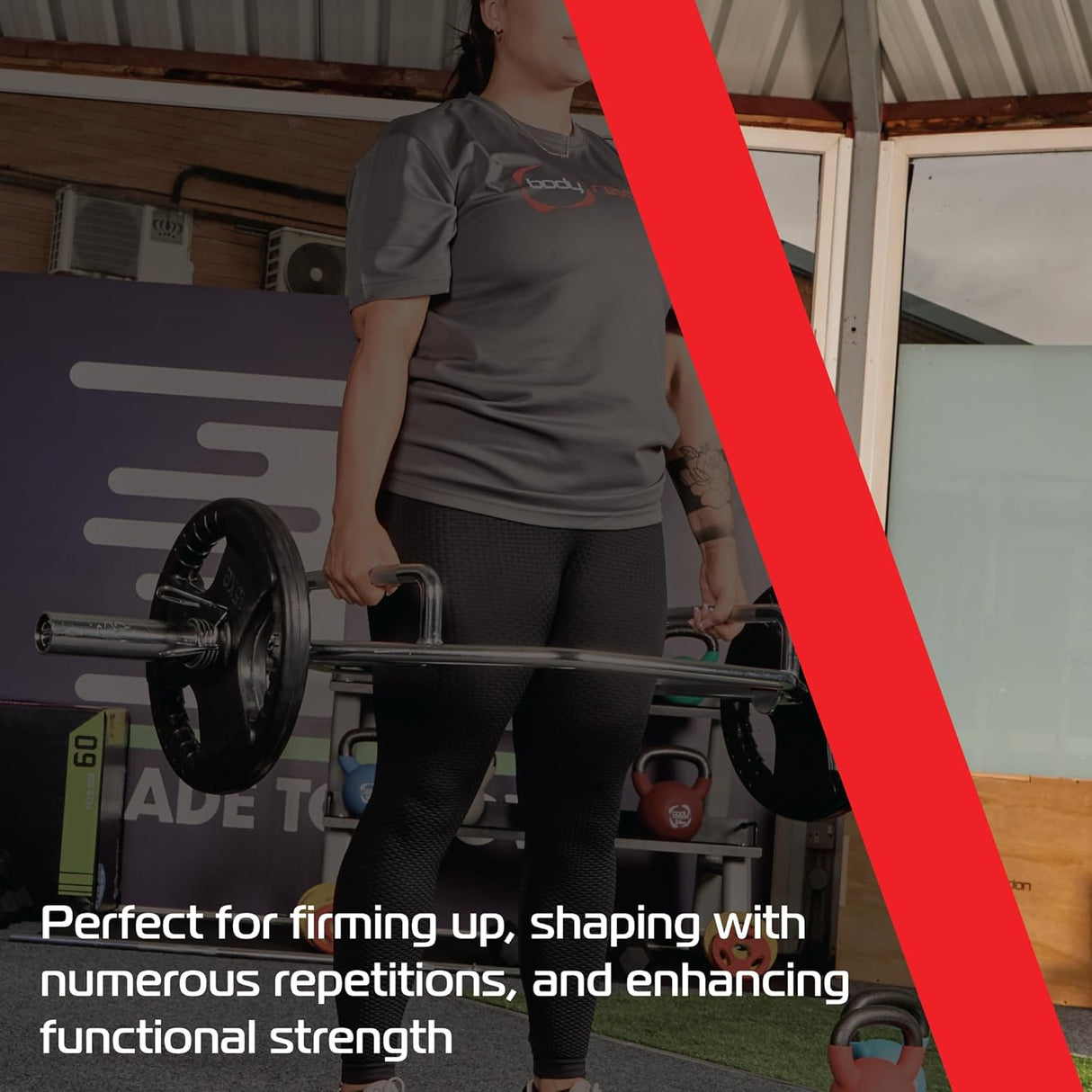 25kg Bundle Olympic Tri-Grip Rubber Weight Black Plates