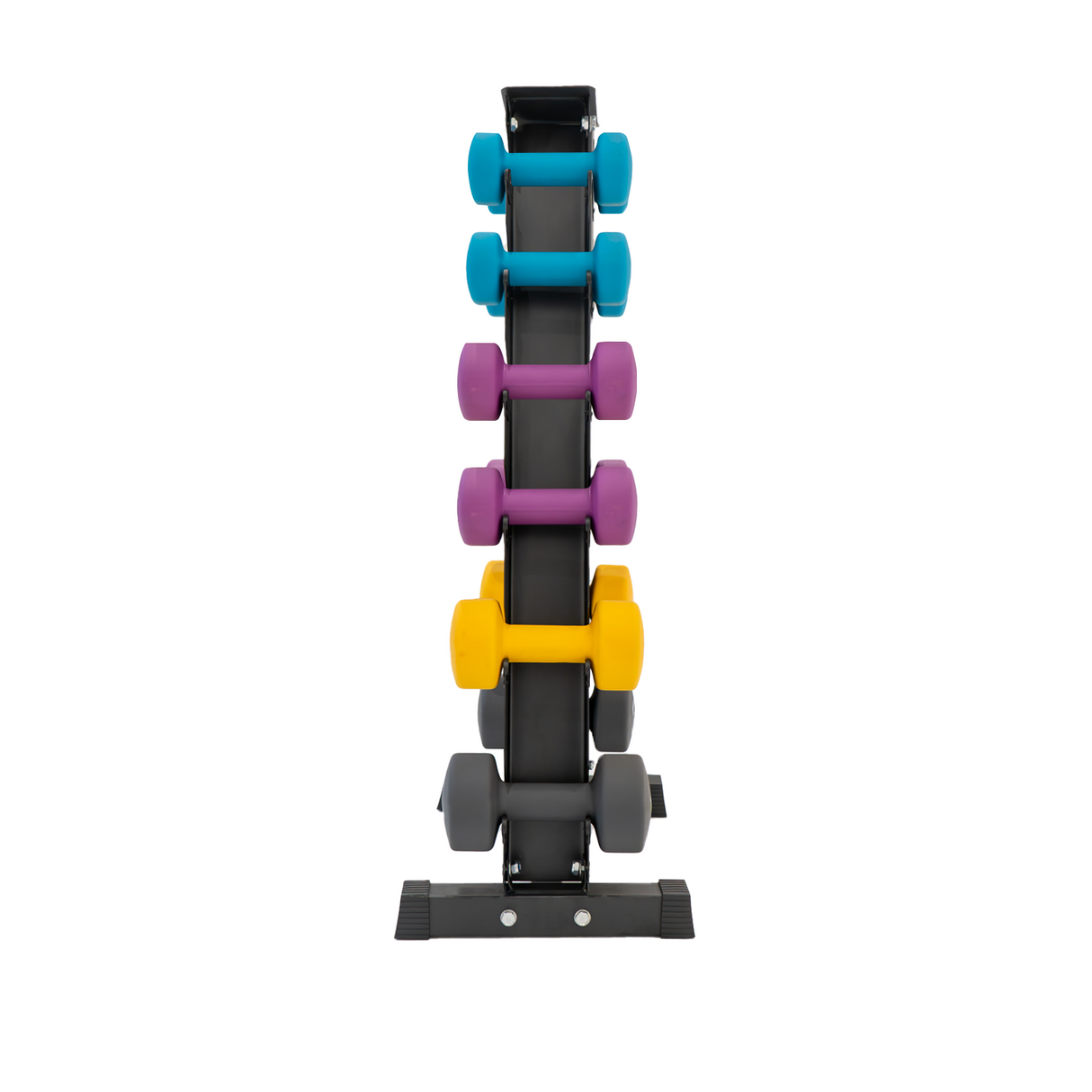 Neoprene Dumbbells Set with Rack