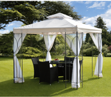 Contemporary Cream Garden Gazebo – 2.5m x 2.5m