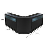 Iris LED Shop Counter Set CM60 & 2 x B1200 - Black