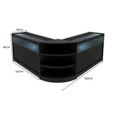 Theseus LED Shop Counter Set LM60 & 2 x B1200 - Black