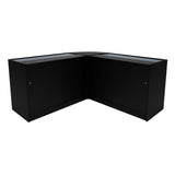Demeter LED Shop Counter Set K1200, B1200 & LM60 - Black