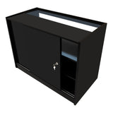 Europa LED Shop Counter Set B1200, C1200, TB60 & LM60 - Black