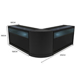 Iris LED Shop Counter Set CM60 & 2 x B1500 - Black