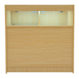 Maple Shop Counter Set Iris LED Light B900 CM60 Lockable Retail Store Display