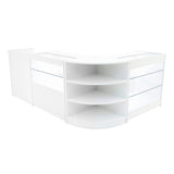 White Shop Counter Set Theia LED K900 C900 LM60 TB60 Lockable Retail Display