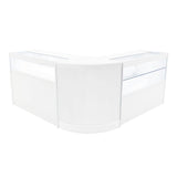 Adonis LED Shop Counter Set B1200, C1200 & CM60 - White