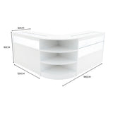 Harmonia LED Shop Counter Set B1200, C1200 & LM60 - White