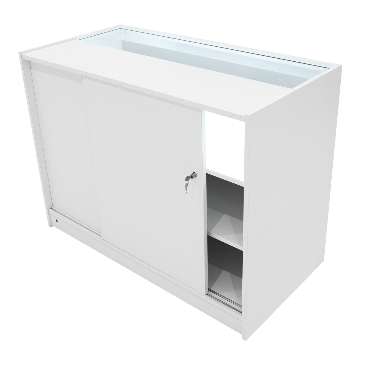 Demeter LED Shop Counter Set K1200, B1200 & LM60 - White