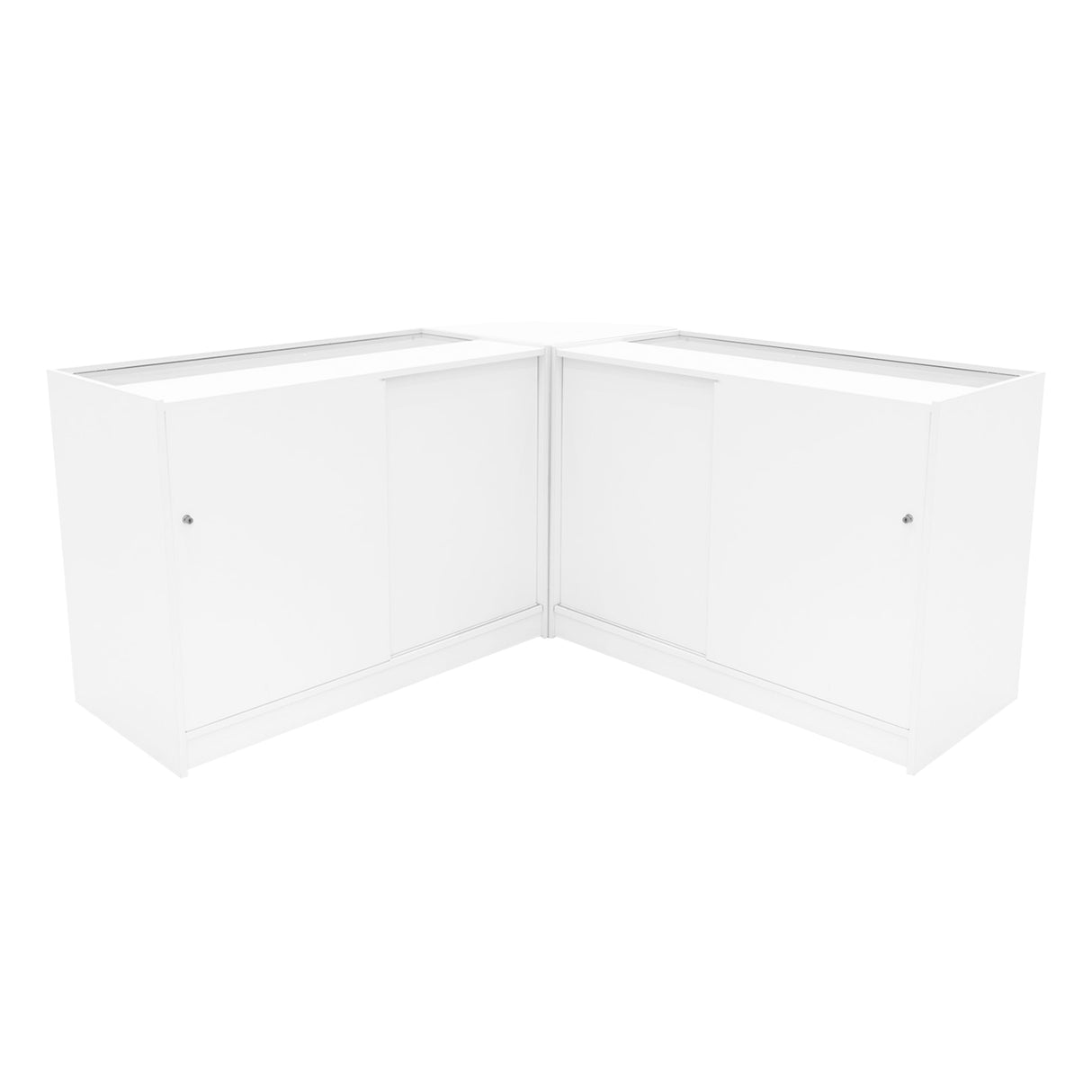 Demeter LED Shop Counter Set K1200, B1200 & LM60 - White