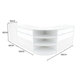 Eclipse LED Shop Counter Set LM60, TB60 & 2 x C1200 - White