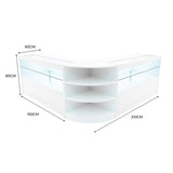 Andromeda LED Shop Counter Set LM60 & 2 x C1500 - White