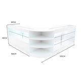 Calliope LED Shop Counter Set K1500, C1500 & LM60 - White