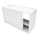 Europa LED Shop Counter Set B1500, C1500, TB60 & LM60 - White
