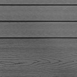 Composite Fence Panels x 6, Angled Piece & LED Posts x 7 - Grey