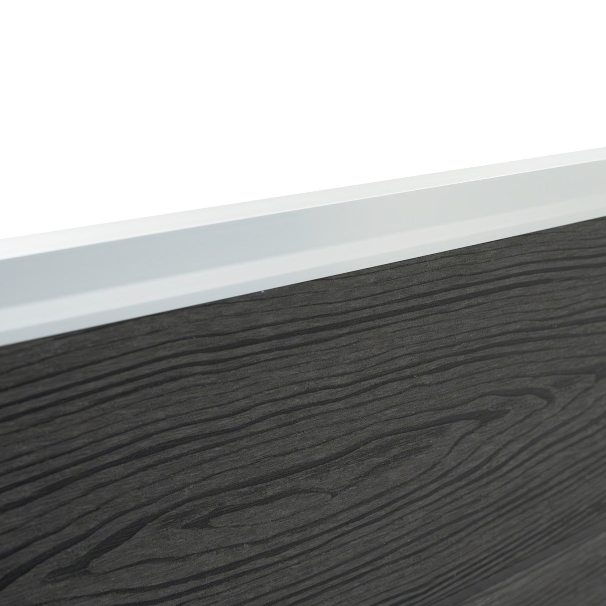 Composite Fence Panel x 4 & LED Posts x 5 - Grey