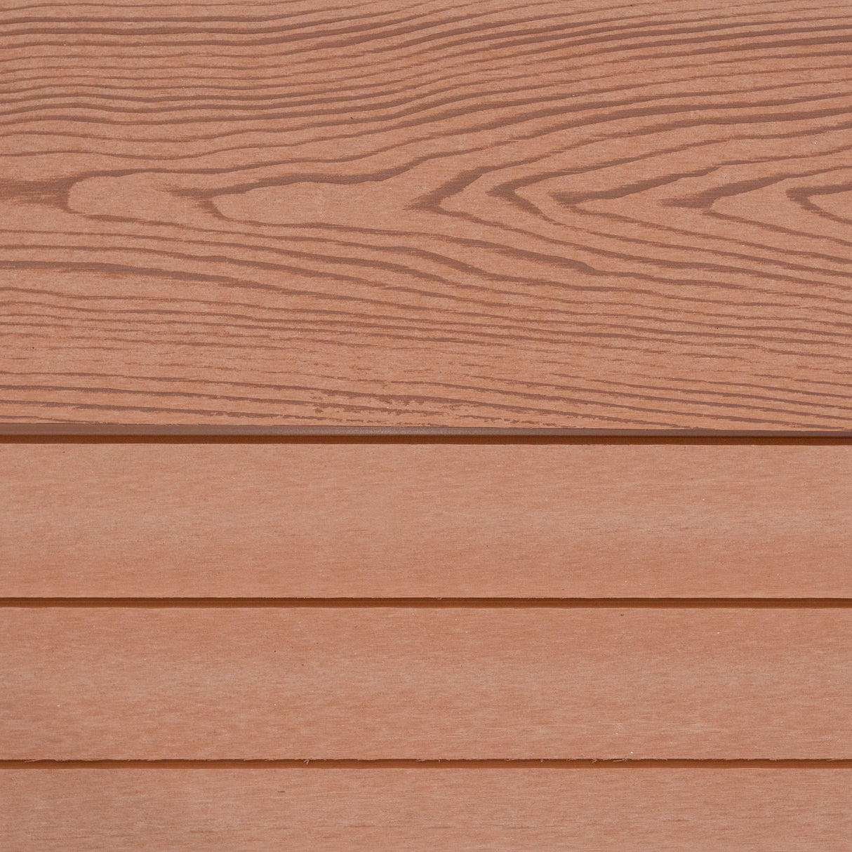Composite Fence Panels x 4, Angled Piece & LED Posts x 5 - Brown
