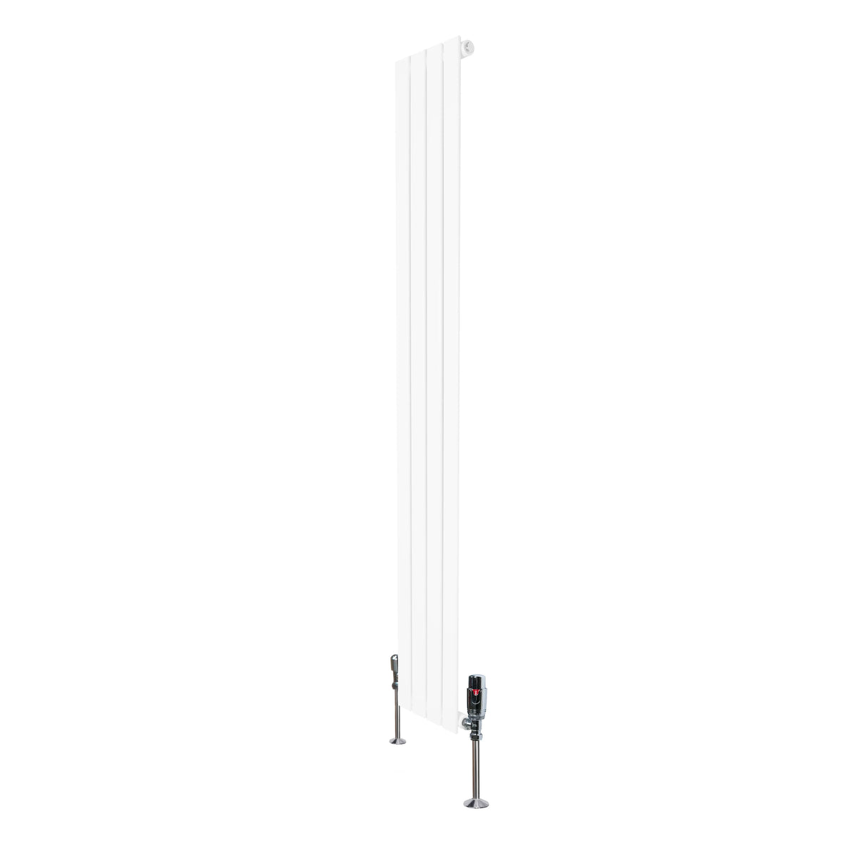 Flat Single Column Radiator & Valves – 1600mm x 280mm – White – Monster ...
