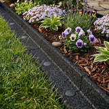 Flexible Lawn Edging 4 x 1.2m With Mallet - Black