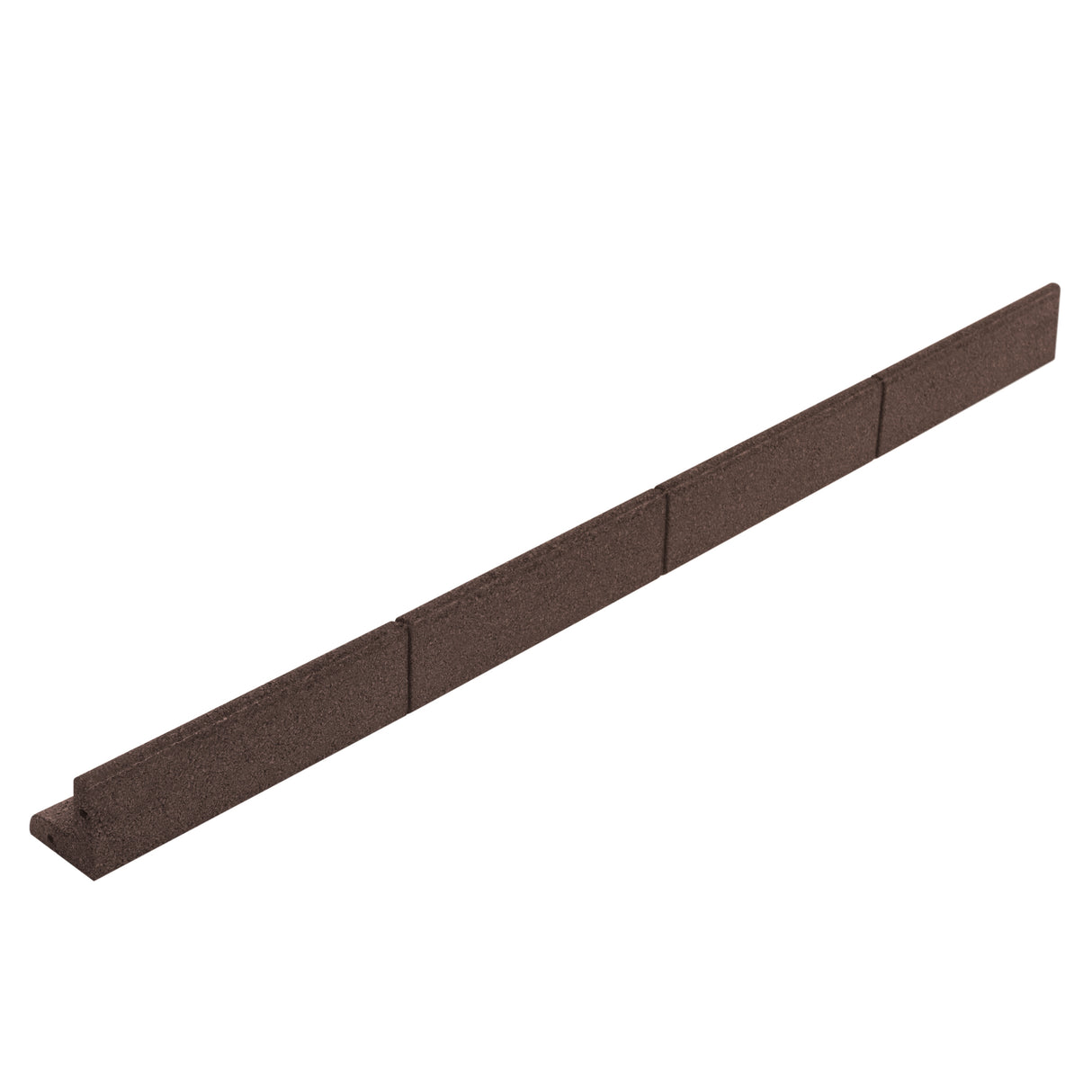 Flexible Lawn Edging 46 x 1.2m With Mallet - Brown