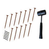 Flexible Lawn Edging 40 x 1.2m With Mallet - Terracotta