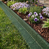 Flexible Lawn Edging 16 x 1.2m With Mallet - Green