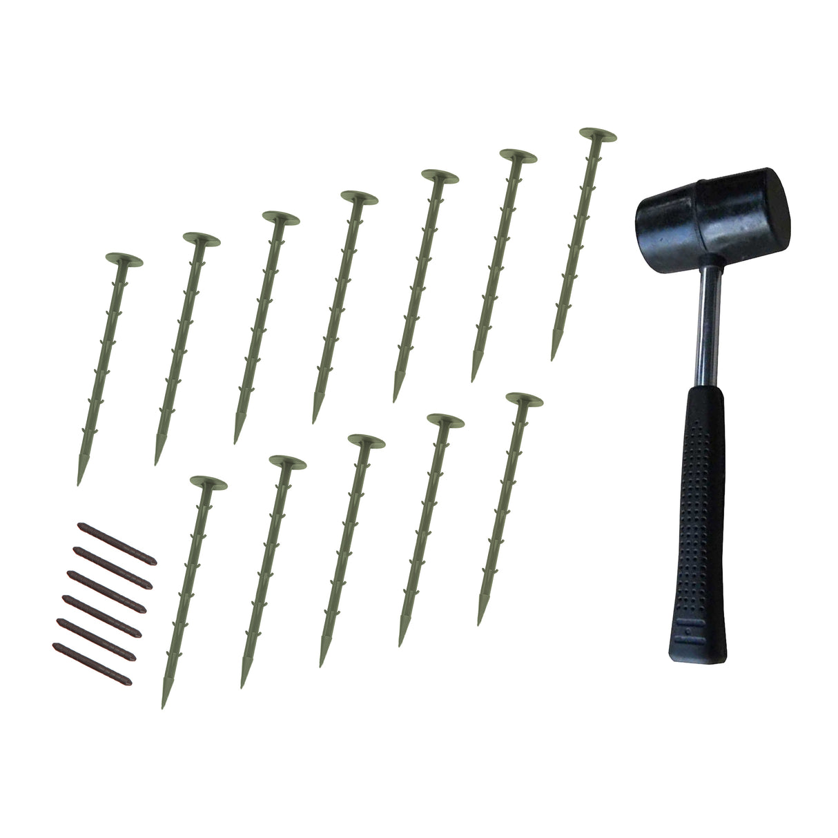 Flexible Lawn Edging 46 x 1.2m With Mallet - Green