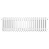 Traditional 4 column radiator in white, featuring a smooth, glossy finish and a classic design, measuring 300 x 1010mm
