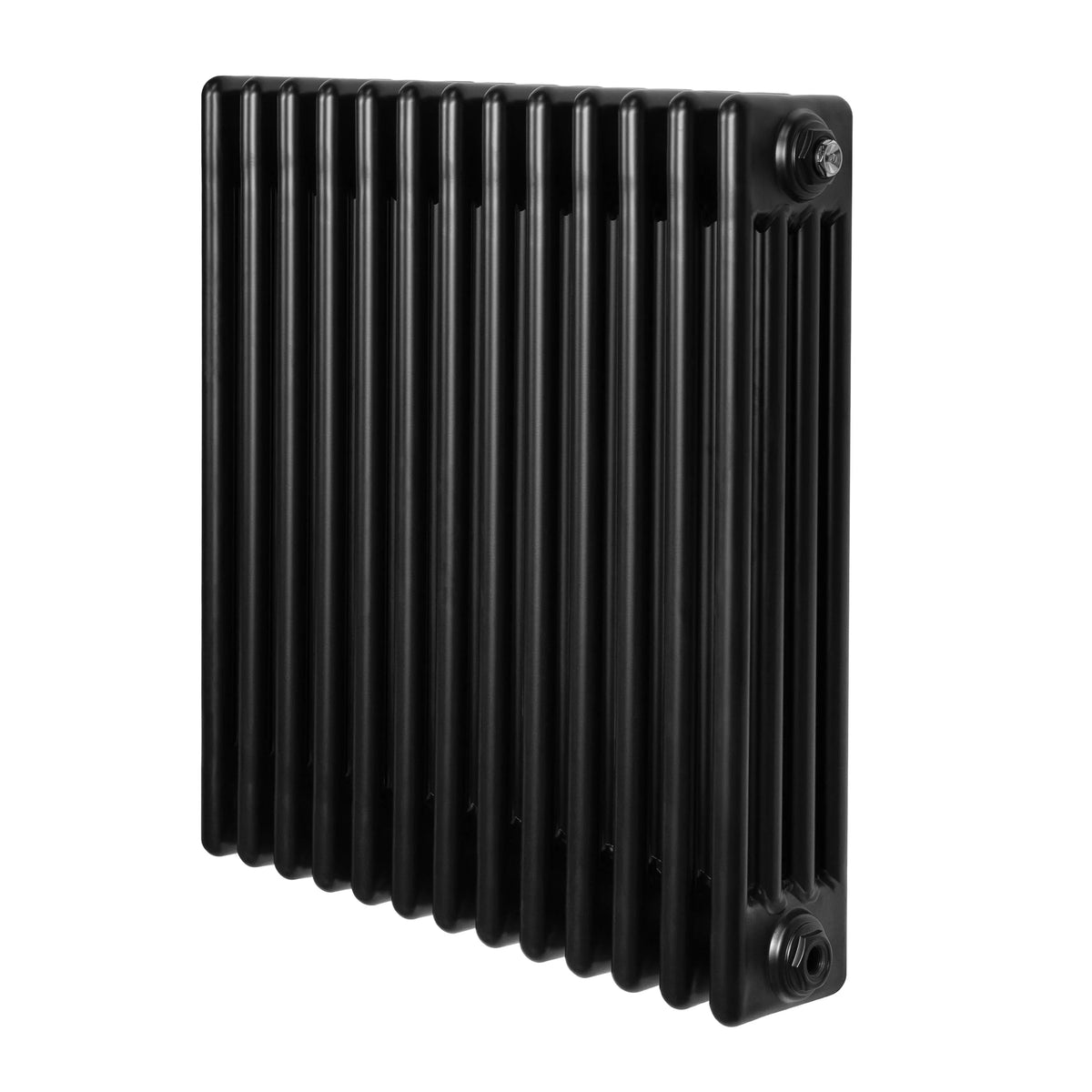 Robinson Radiators Traditional 4 Column Radiator - 600 x 605mm - Black – Monster Shop UK