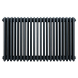 Traditional 4 column radiator in anthracite grey, featuring a sleek, modern design with a smooth finish and vertical bars