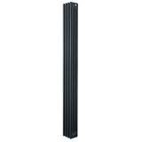 Traditional 4 column radiator in anthracite grey, featuring a sleek vertical design with a textured finish, measuring 1800 x 200mm