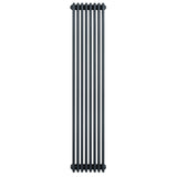 Traditional 4 column radiator in anthracite grey, 1800 x 380mm, featuring a sleek vertical design and smooth, modern finish