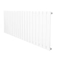 Flat single column radiator in sleek white finish, measuring 600 x 1400mm, featuring a modern, minimalist design with vertical slats