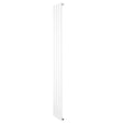 Flat single column radiator in sleek white finish, measuring 1800 x 280mm, featuring a modern, minimalist design with vertical lines