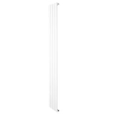 Flat single column radiator in sleek white finish, measuring 1800 x 280mm, featuring a modern, minimalist design with vertical lines