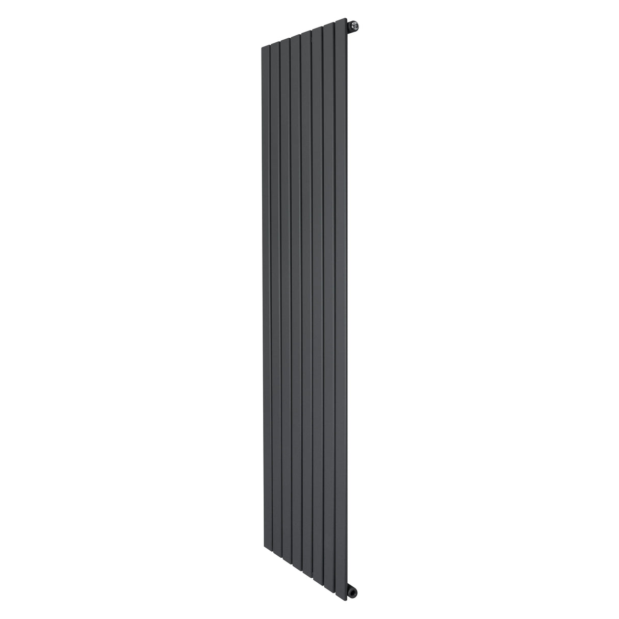 Flat single column radiator in anthracite grey, 1800 x 560mm, featuring a sleek vertical design and smooth, modern finish