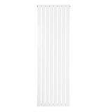 Flat single column radiator, 1800 x 560mm, sleek white finish, vertical design with smooth, clean lines for modern interiors